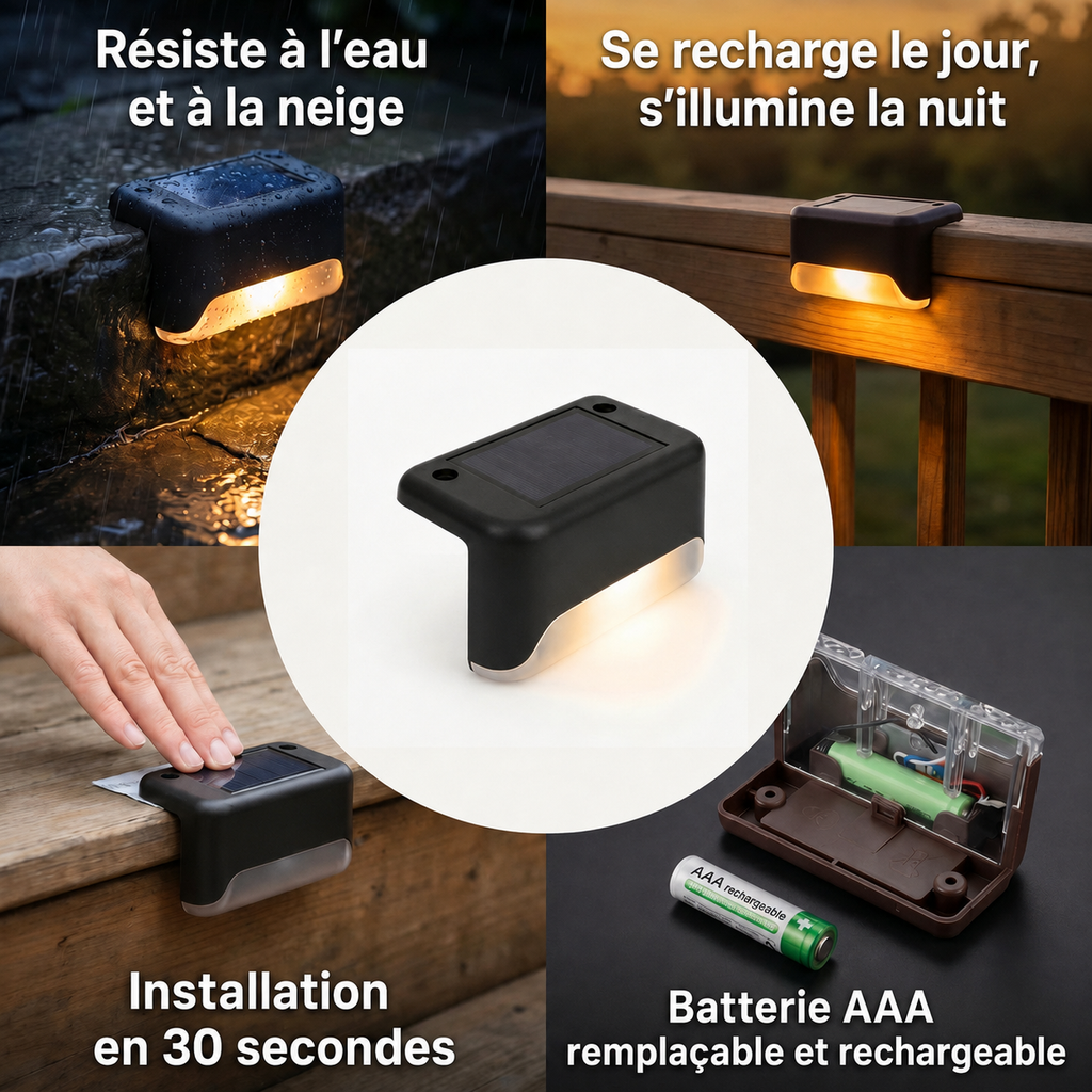 Lampe solaire d’extérieur